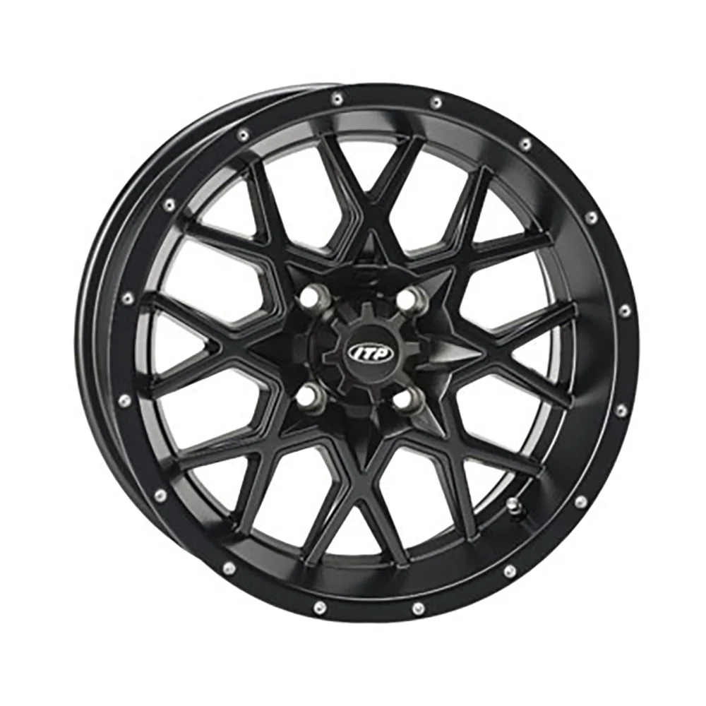 ITP Hurricane Wheel 15x7 4.0 + 3.0 Matte Black 4/156 Compatible With Yamaha Wolverine RMAX 2 1000 XT-R 2021