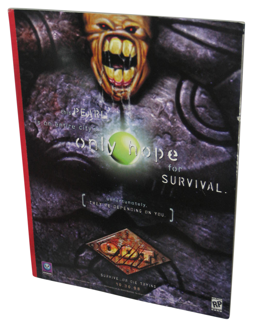 PSM PlayStation Magazine Book Issue No. 14 October 1998 Halloween Vol. 2 w/ Thrill Kill Sticker