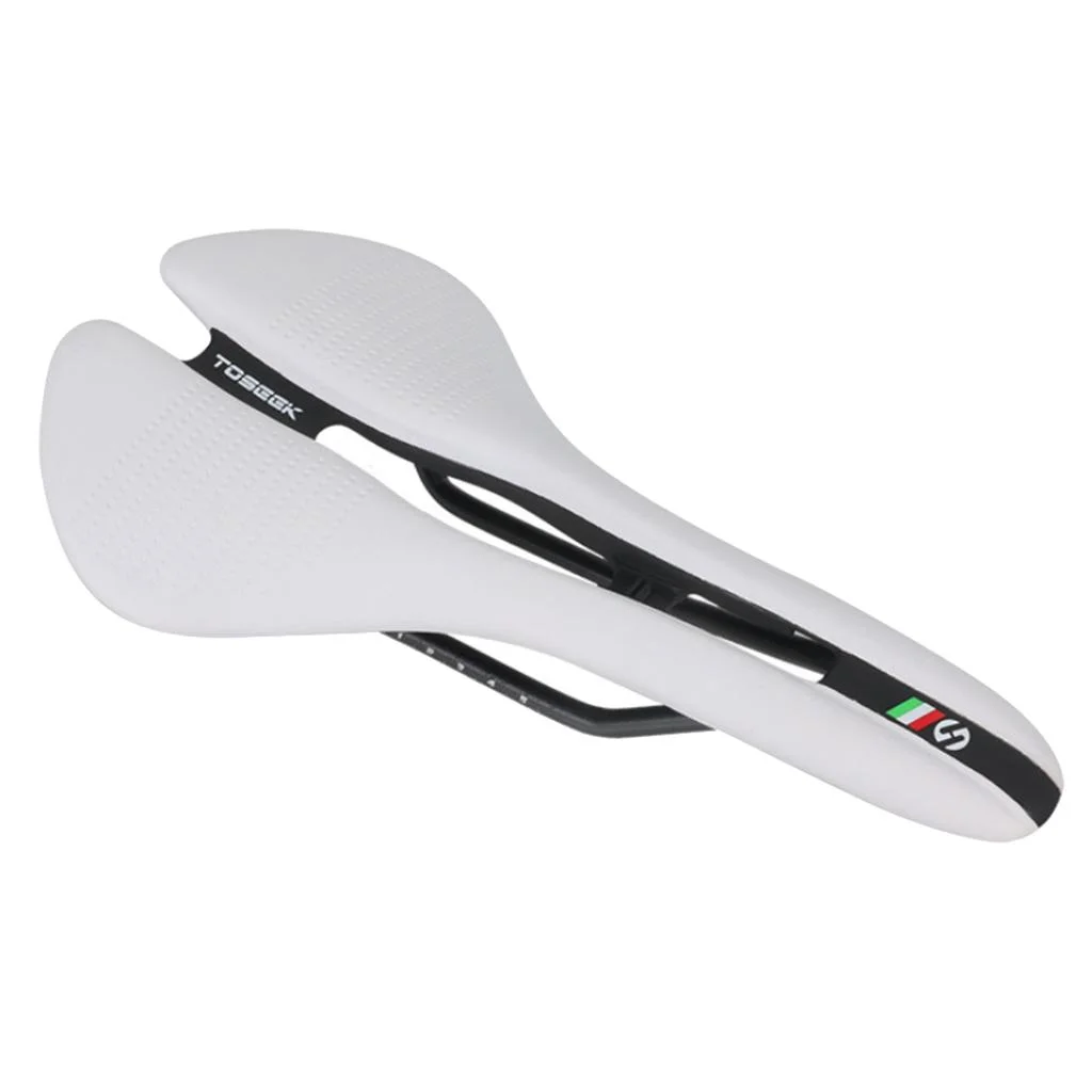 Road Bike Saddle Cycling Racing Seat Parts Women Men White