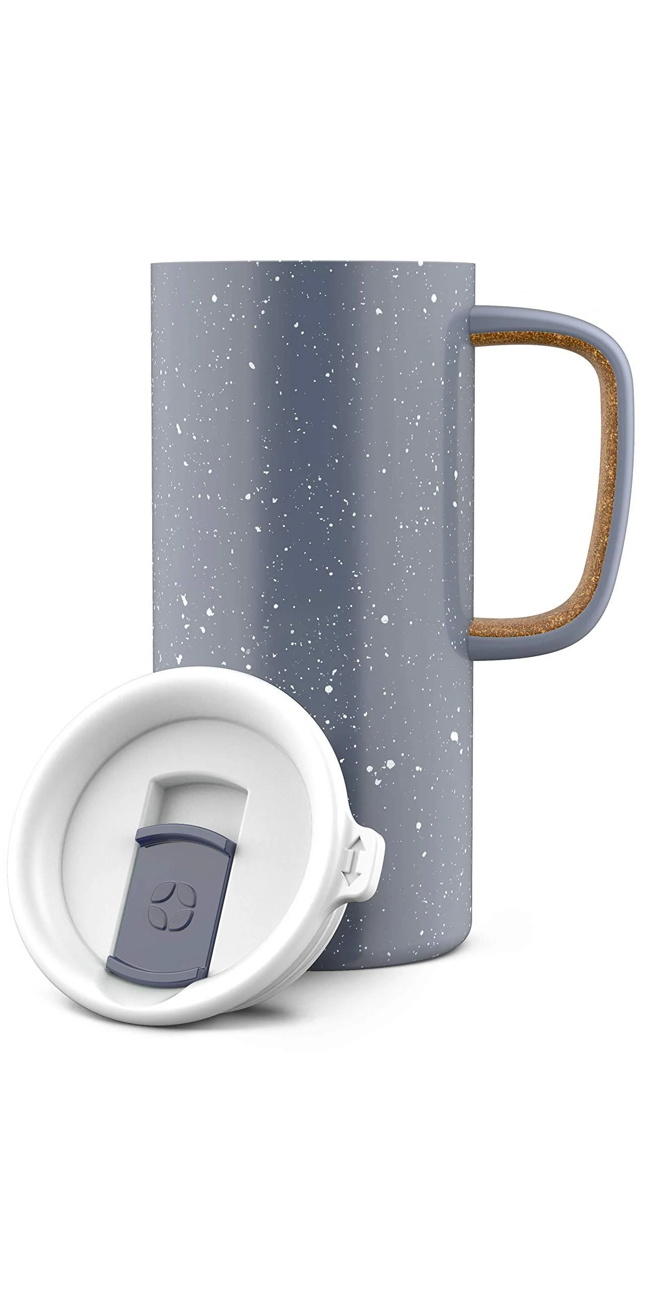 Ello Campy Vacuum Insulated Stainless Steel Water Bottle with Slider Lid, 16 Ounce Avalon Sea