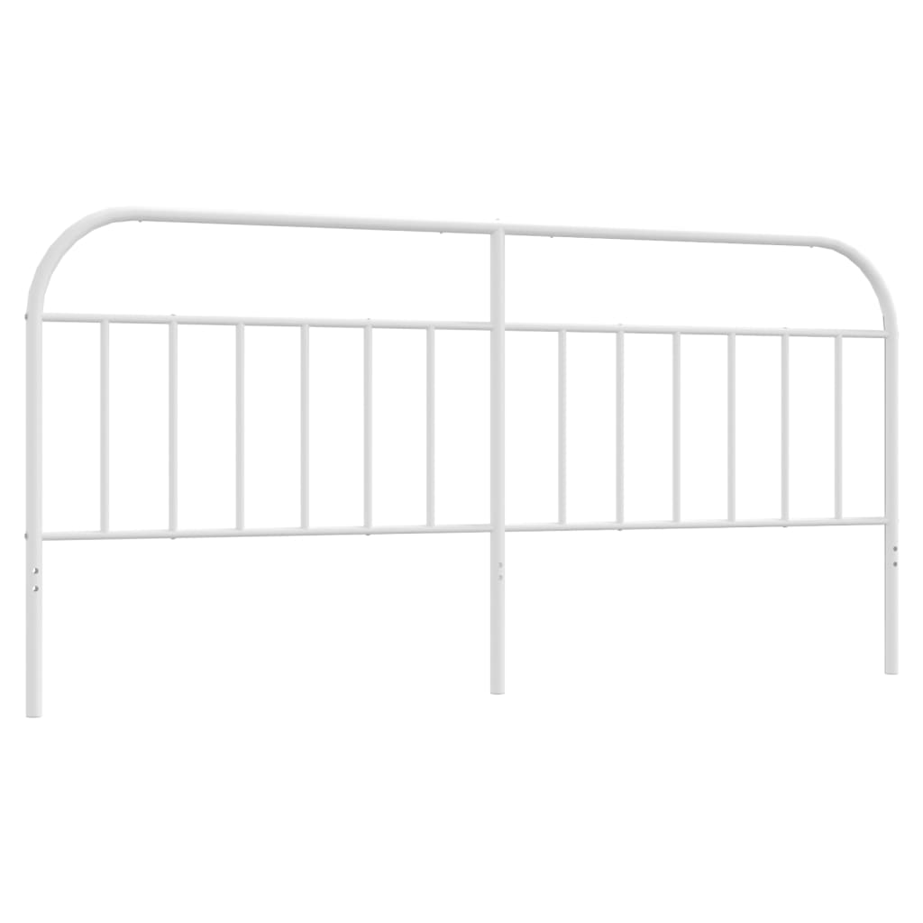 Anself Metal Headboard White 76