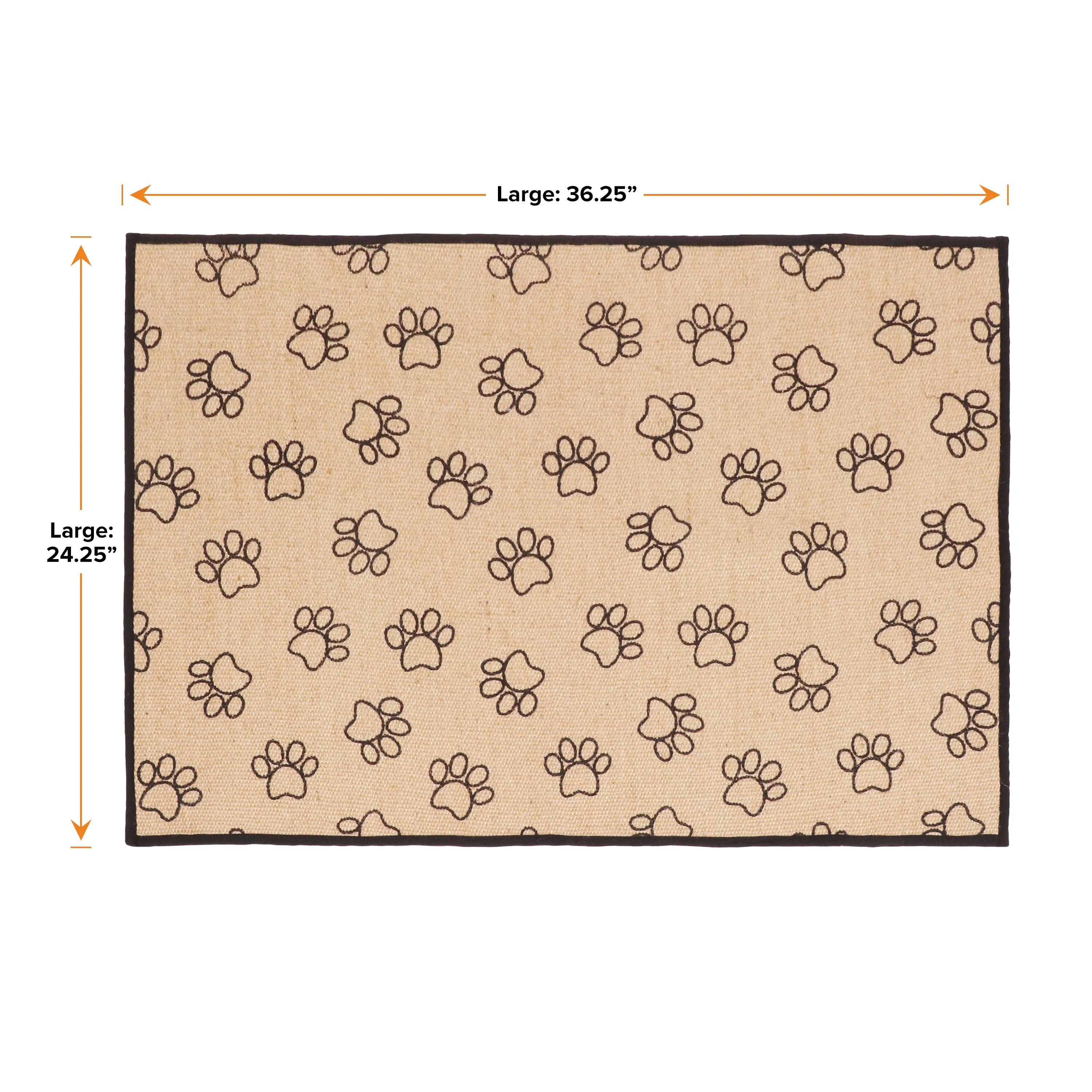 Neater Pets Jute Litter Trapping Mat, Paw Print, 24