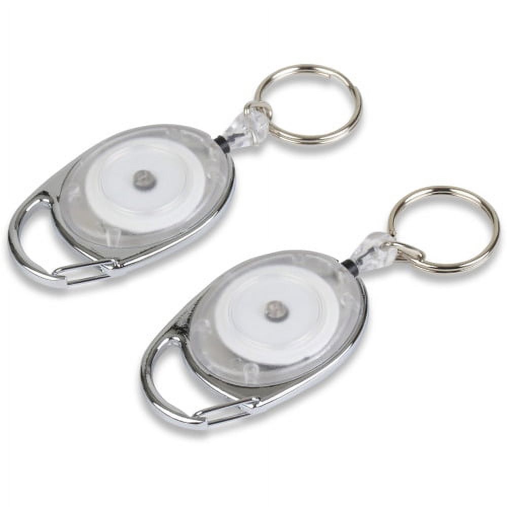 Tatco Reel Key Chain with Chrome Carabiner 6 / Pack - Chrome