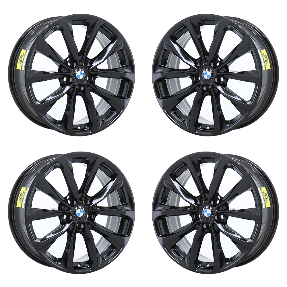 BMW X3 2018 - 2020 GLOSS BLACK Factory OEM Wheels Rims (Not Replicas) (W)
