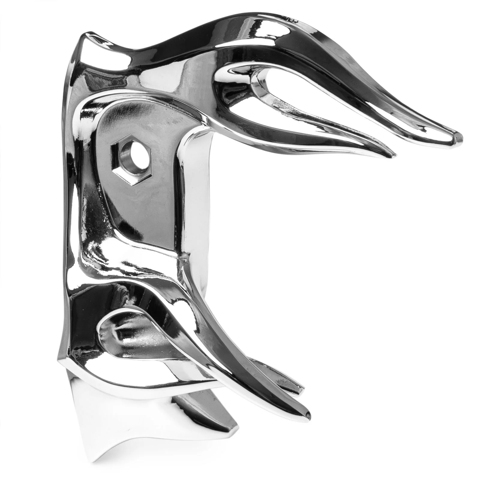 Krator Chrome Flame Shift Linkage Arm Cover Compatible with 2009-2016 Harley Davidson Trikes