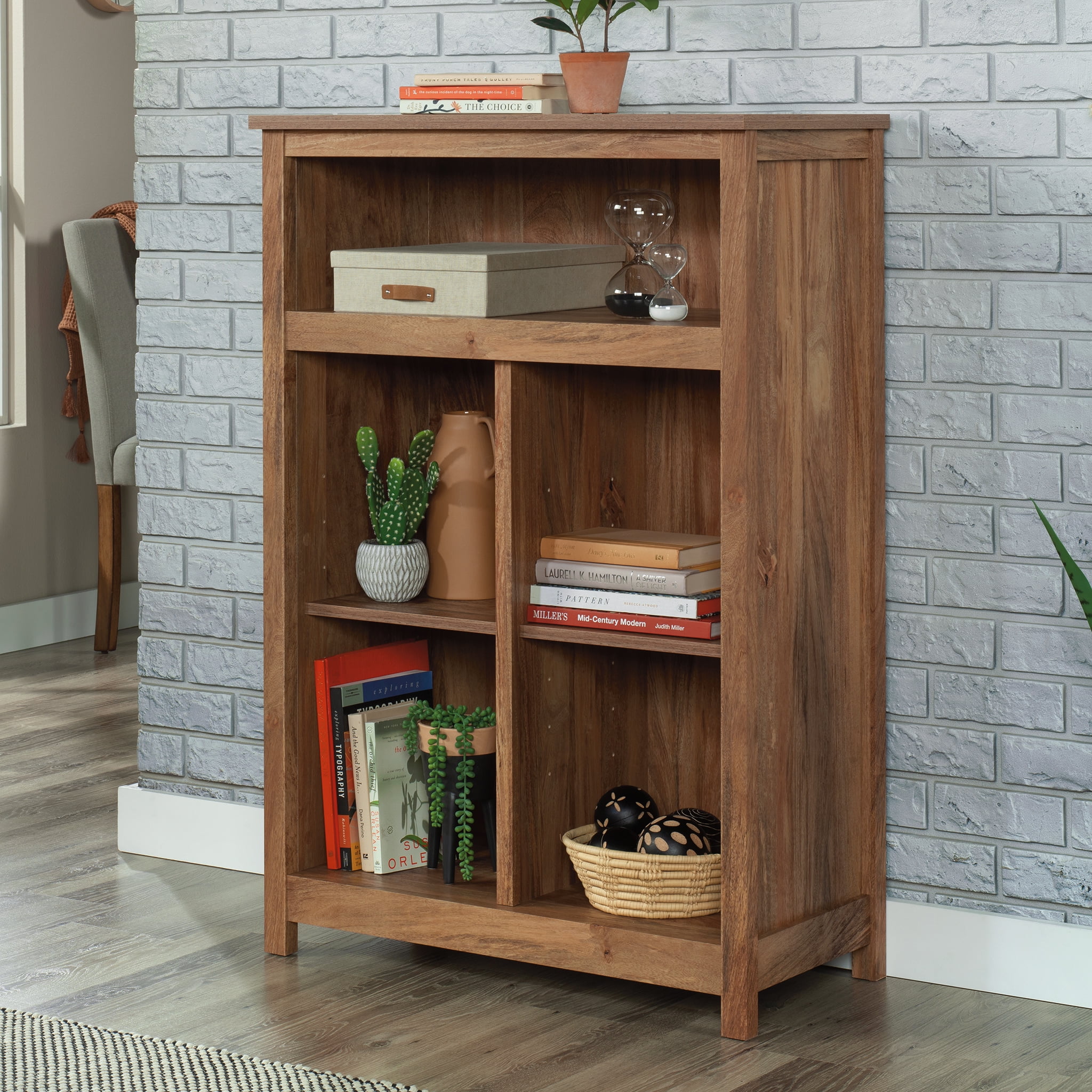 Sauder Cannery Bridge Cubby Storage Cabinet, Sindoori Mango Finish