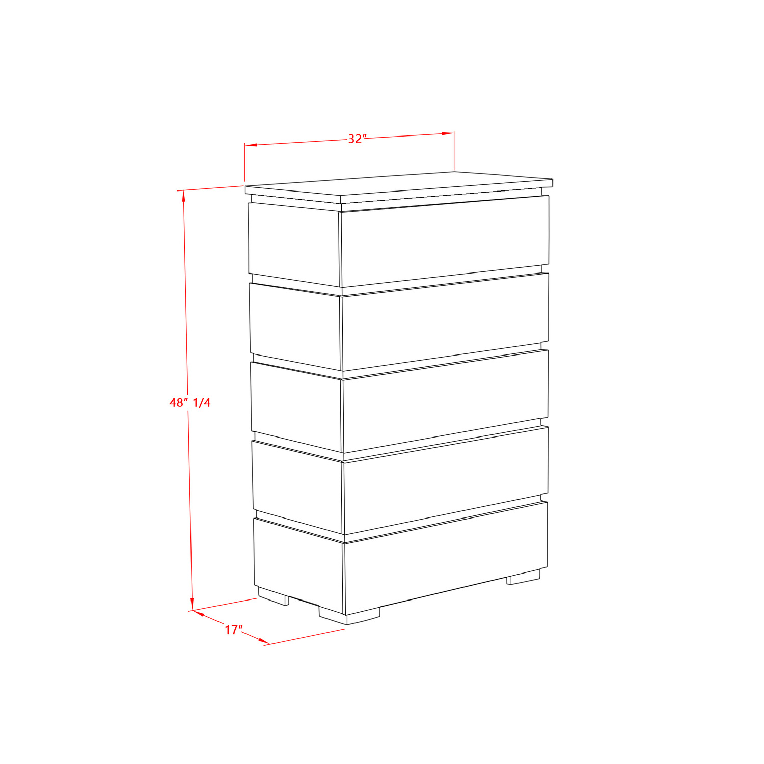 East West Furniture SAC-02 Savona Chest in Antique Gray Finish