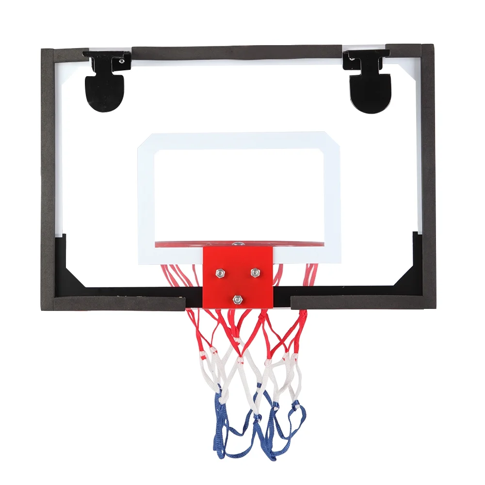 Ktaxon Clear Miniature Basketball Backboard Wall-Mount Hoops and Goals with Ball and Pump (Needle is contained into the air pump)