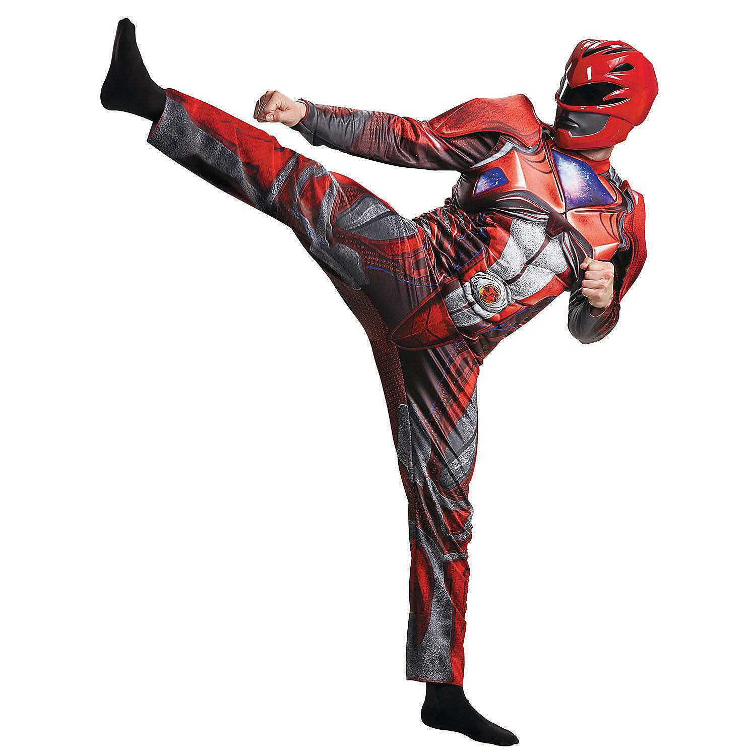 Power Rangers Red Ranger Muscle Men's Adult Halloween Costume