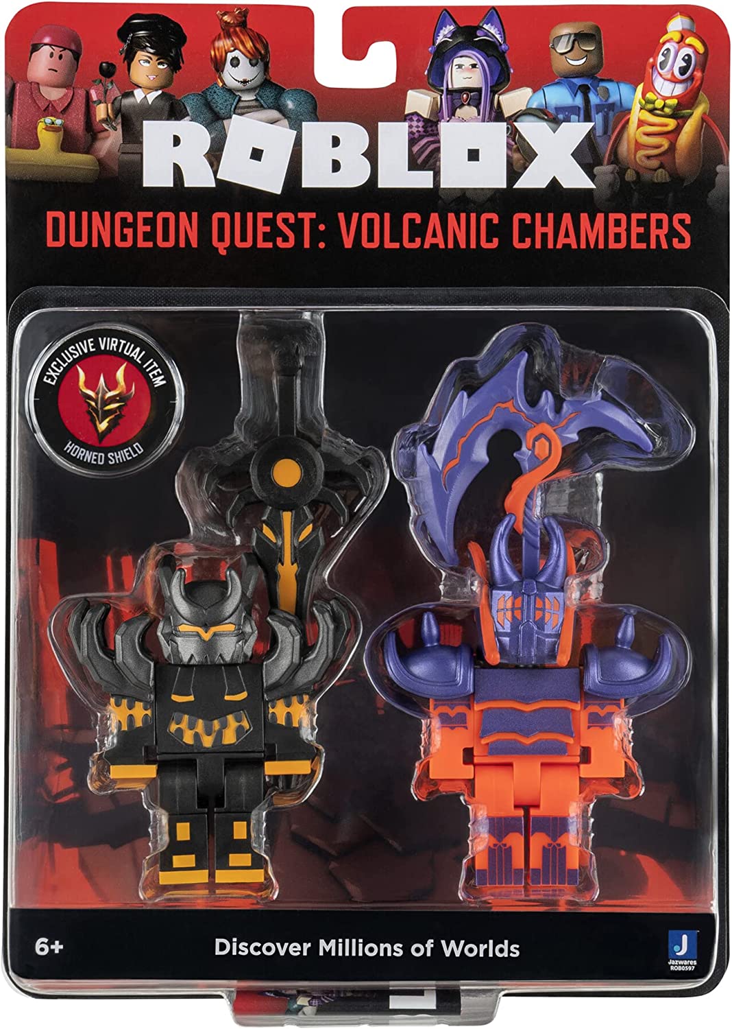 Roblox Action Collection - Dungeon Quest: Volcanic Chambers Game Pack [Includes Exclusive Virtual Item]