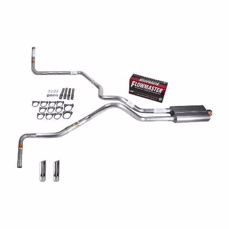 Ram 09-13 dual exhaust 2.5 MA pipe Flowmaster 50 RW Tip Side Exit