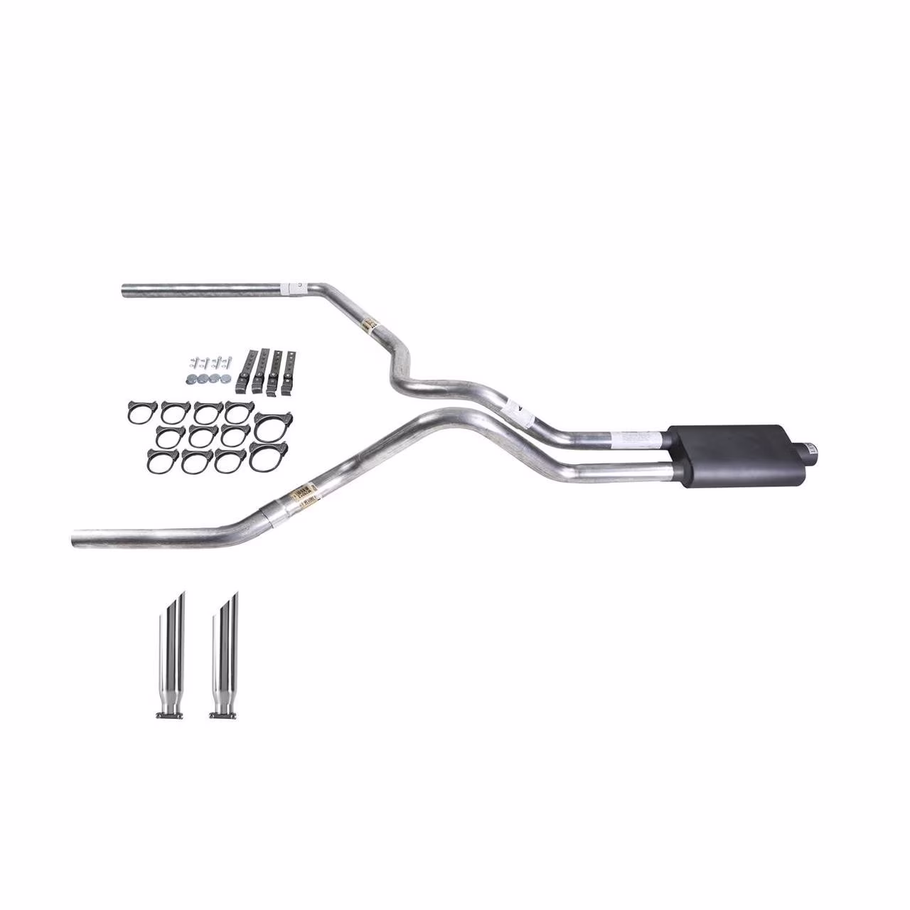 F150 05-06 dual exhaust 2.5 MA pipe Flowsound Muffler SC Tip