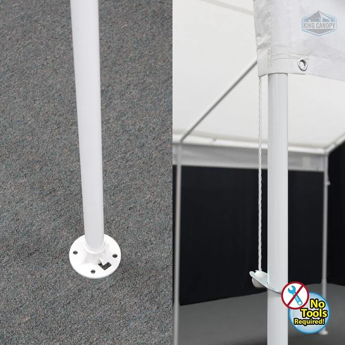 King Canopy Universal 6 Leg 10X13 Canopy w/ WHITE Cover