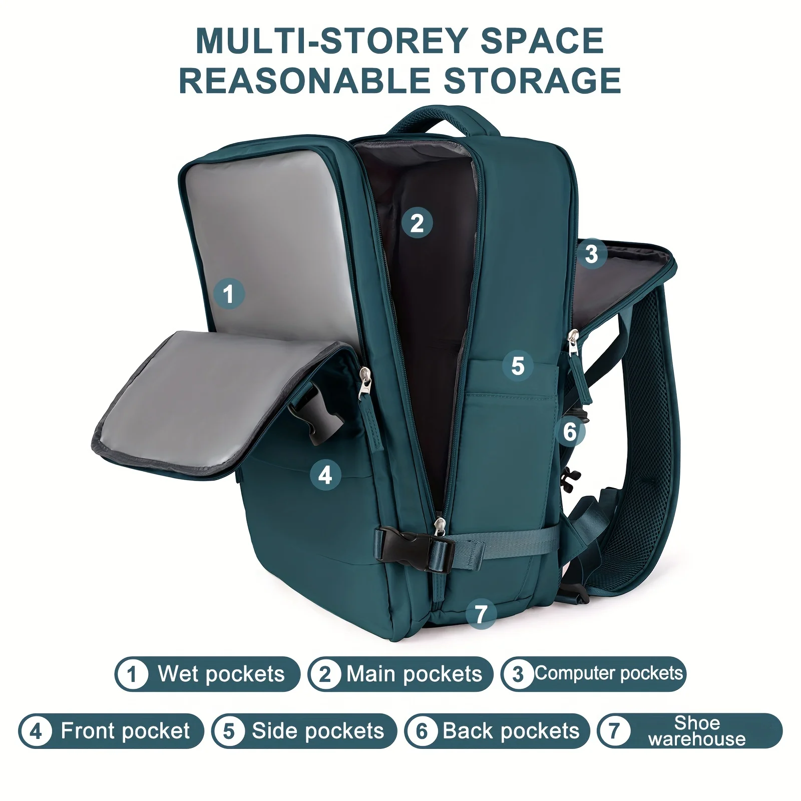 Travel in Style with our Large Waterproof Backpack for Women - Perfect for Hiking, School, and More!