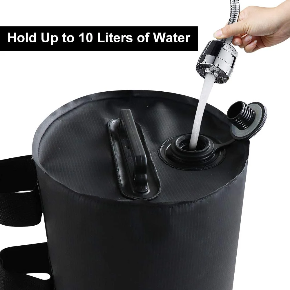 ZNCMRR Canopy Water Weight Bag,Pop Up Tent Leg Weight Set of 4,Black