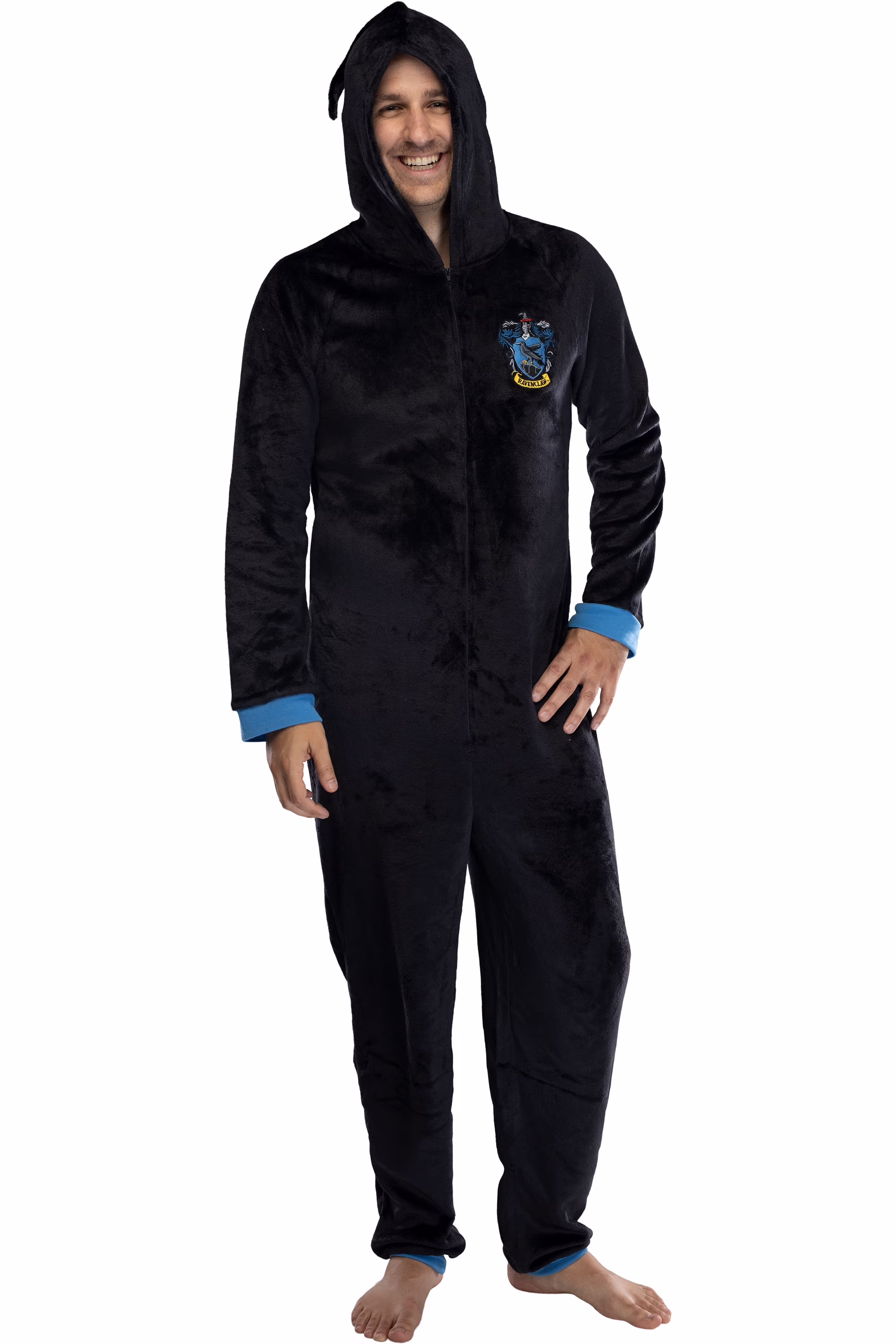 Harry Potter Adult Men's Hooded One-Piece Pajama Union Suit