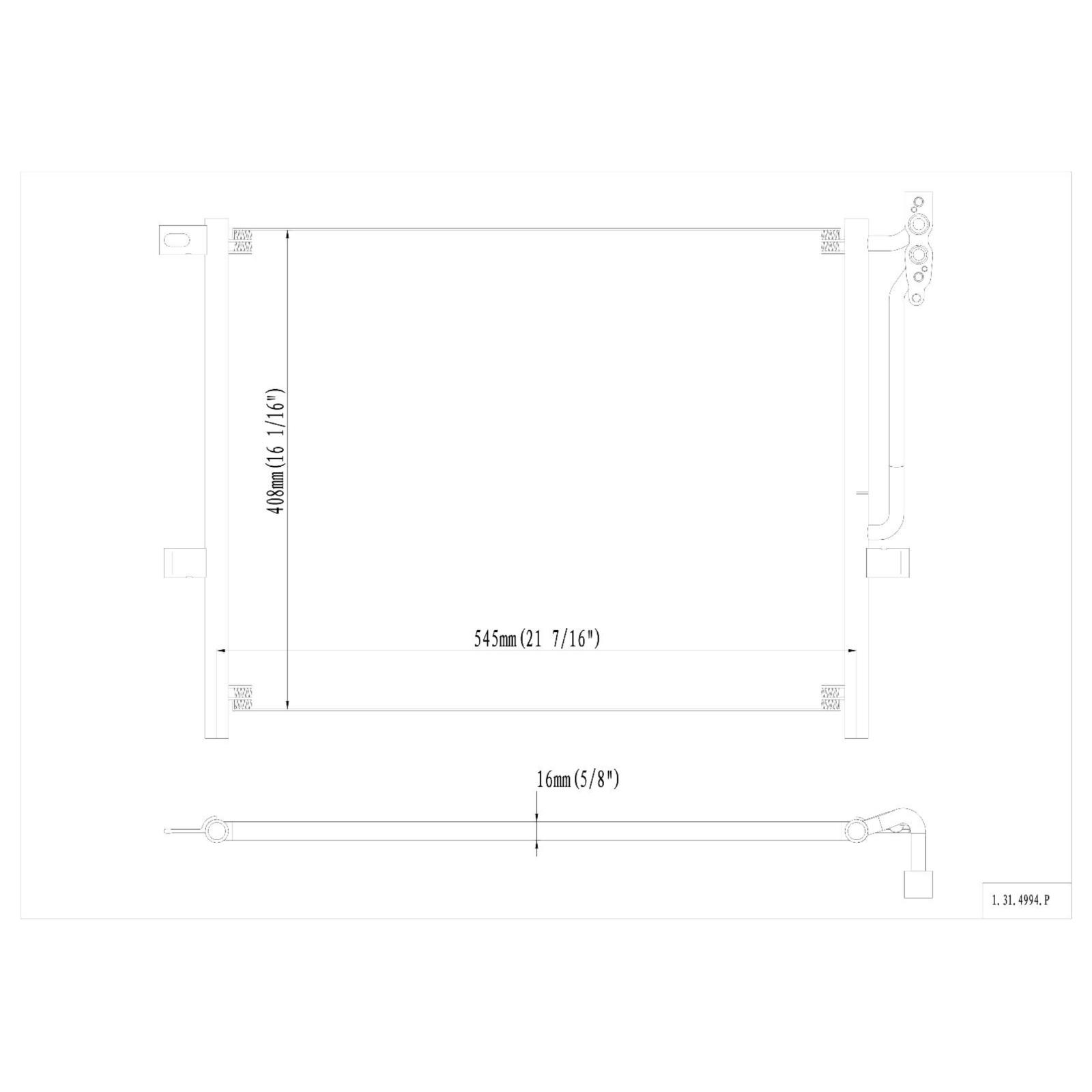 Geelife All Aluminum Condenser For BMW 323 325 328 330 M3 Z4 2.5L 2.8L 3.0L 3.2L