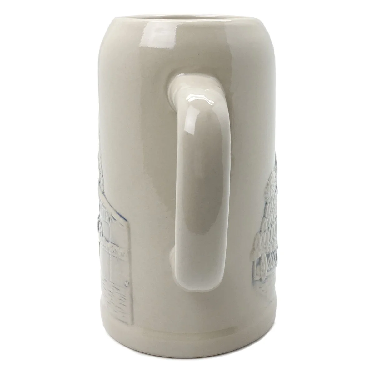 Oktoberfest Haus Mug Ceramic Stoneware Oktoberfest Mug & Engraved Relief of Munich Scene - 0.5 Liter