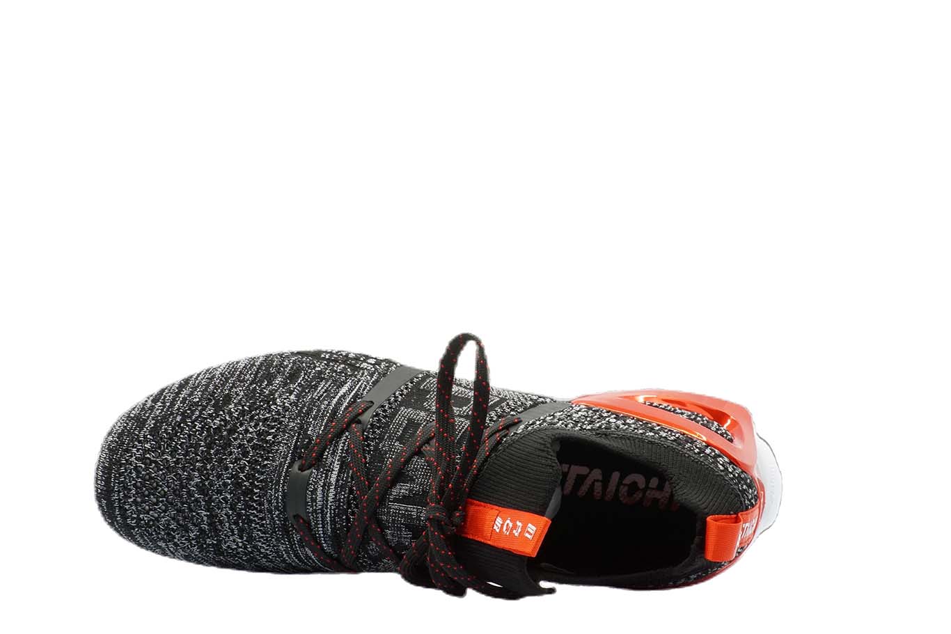 [E92577] Mens Peak Taichi 1.0 Plus Black Melange Grey Running Shoes - 7