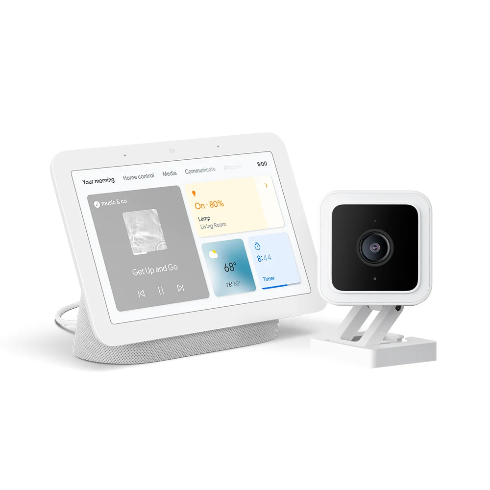 Google Nest Hub (2nd Gen) + Wyze Bundles Nest Hub + Cam OG Standard (2-Pack)