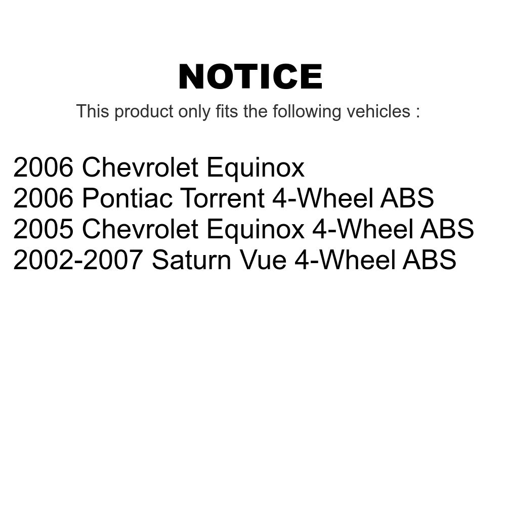 Transit Auto - Front Wheel Bearing And Tie Rod End Kit For Saturn Vue Chevrolet Equinox Pontiac Torrent K77-100104