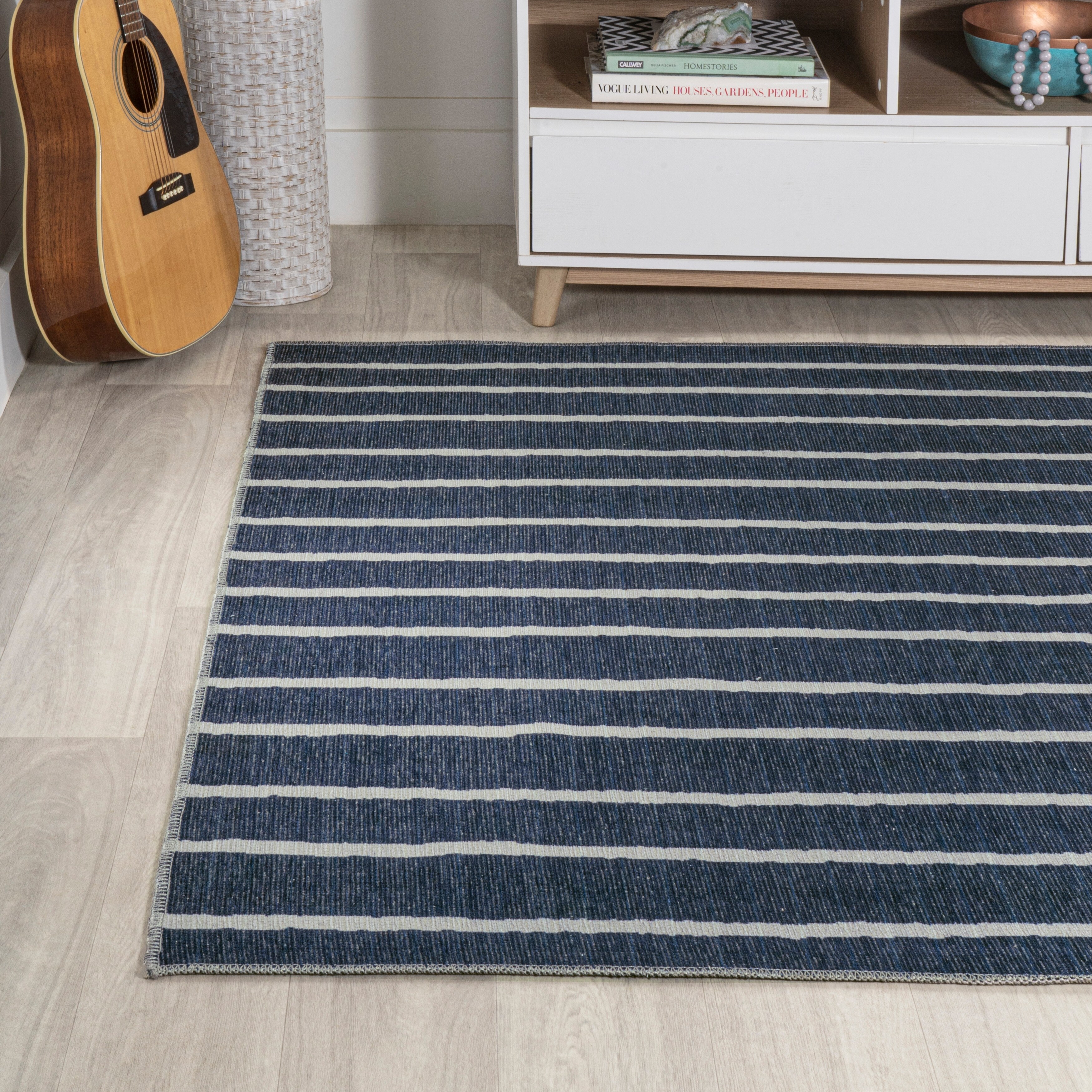 JONATHAN Y JONATHAN  Y Nautisk Bohemian Medallion Textured Weave Machine Washable Area Rug 4 X 6