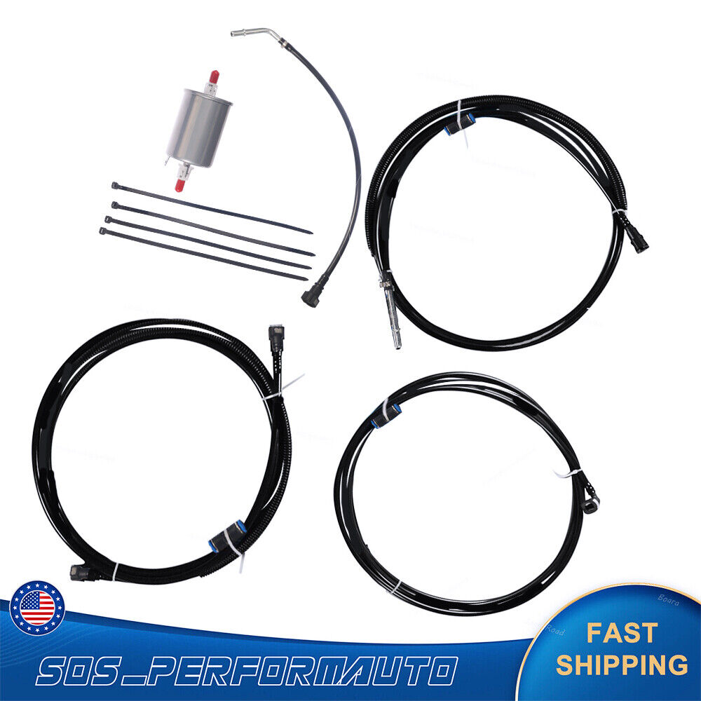 Paddsun Fuel Line Kit for Chevy Silverado Sierra 1500 2500 (1999-2003) - Direct Replacement Pipes FL-FG0053