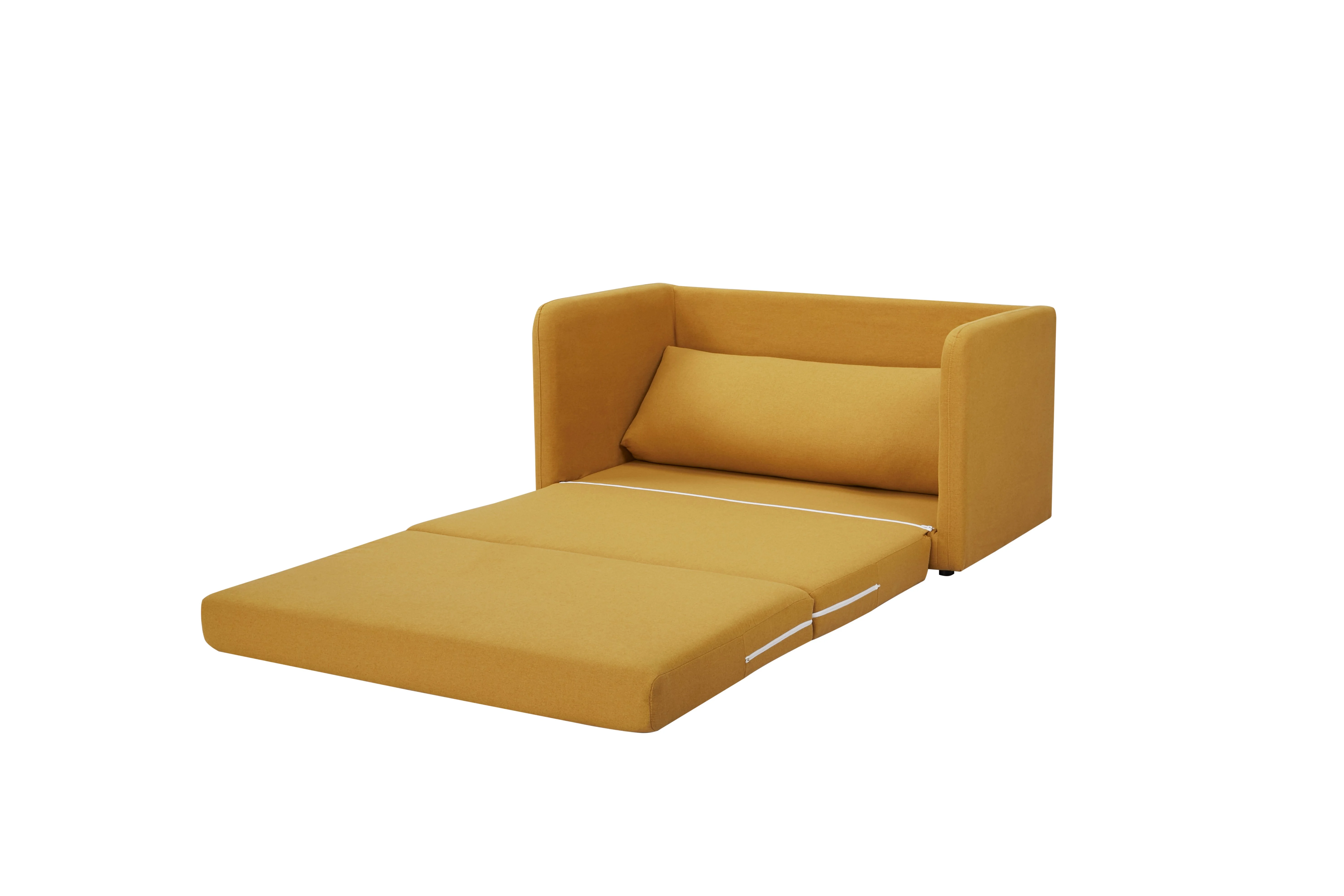 Artdeco Home Newberry Polyester Sleeper Sofa, Mustard