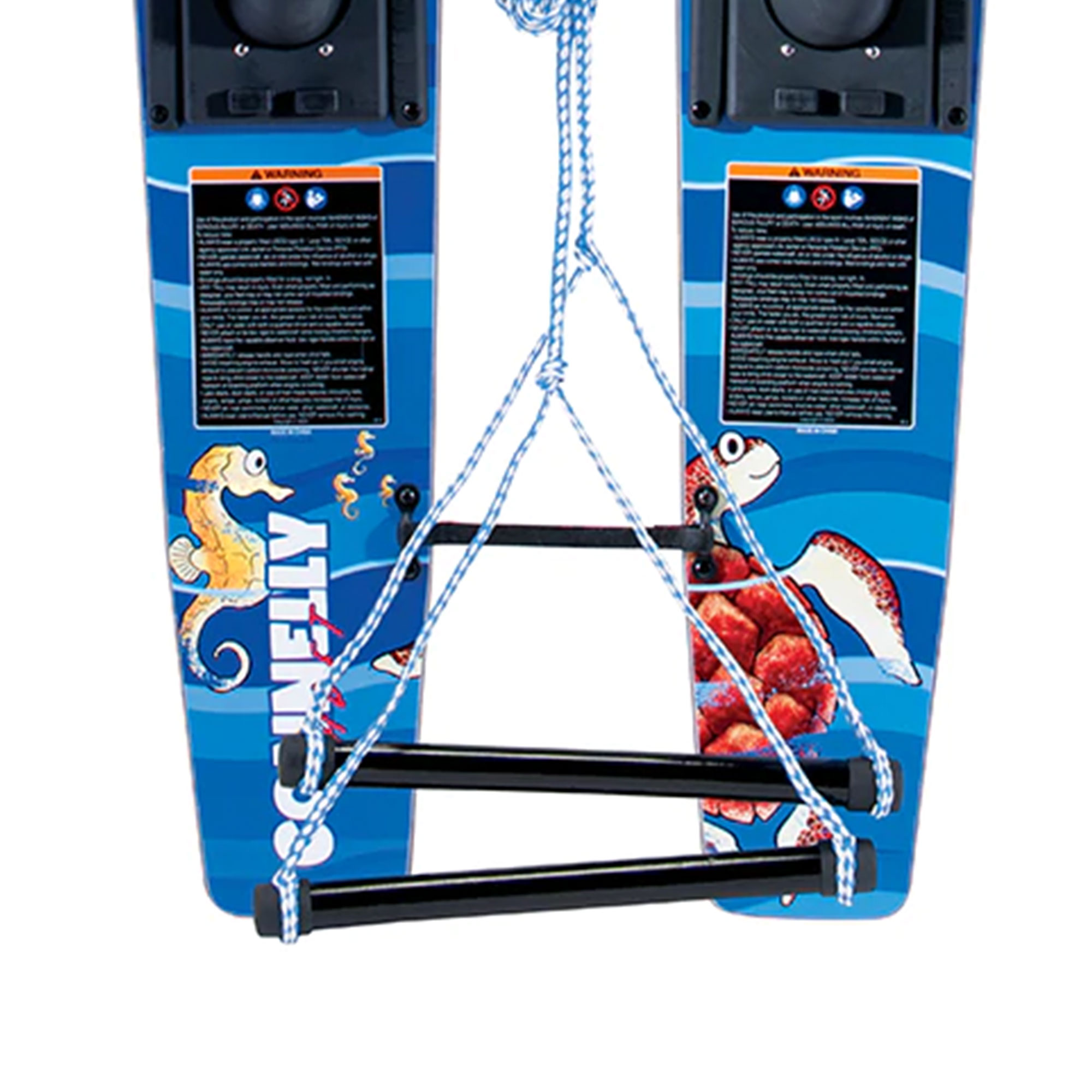 Connelly 2021 Cadet Water Ski Trainer with Rope and Stabilizer Bar, Blue