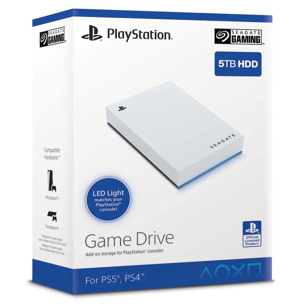Seagate Game Drive for PS5 5TB External USB 3.0 Portable Hard Drive Officially Licensed (STLV5000301)