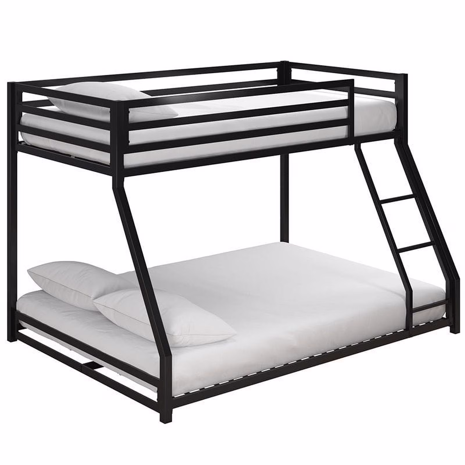 DHP Mabel Twin Over Full Metal Bunk Bed in Black