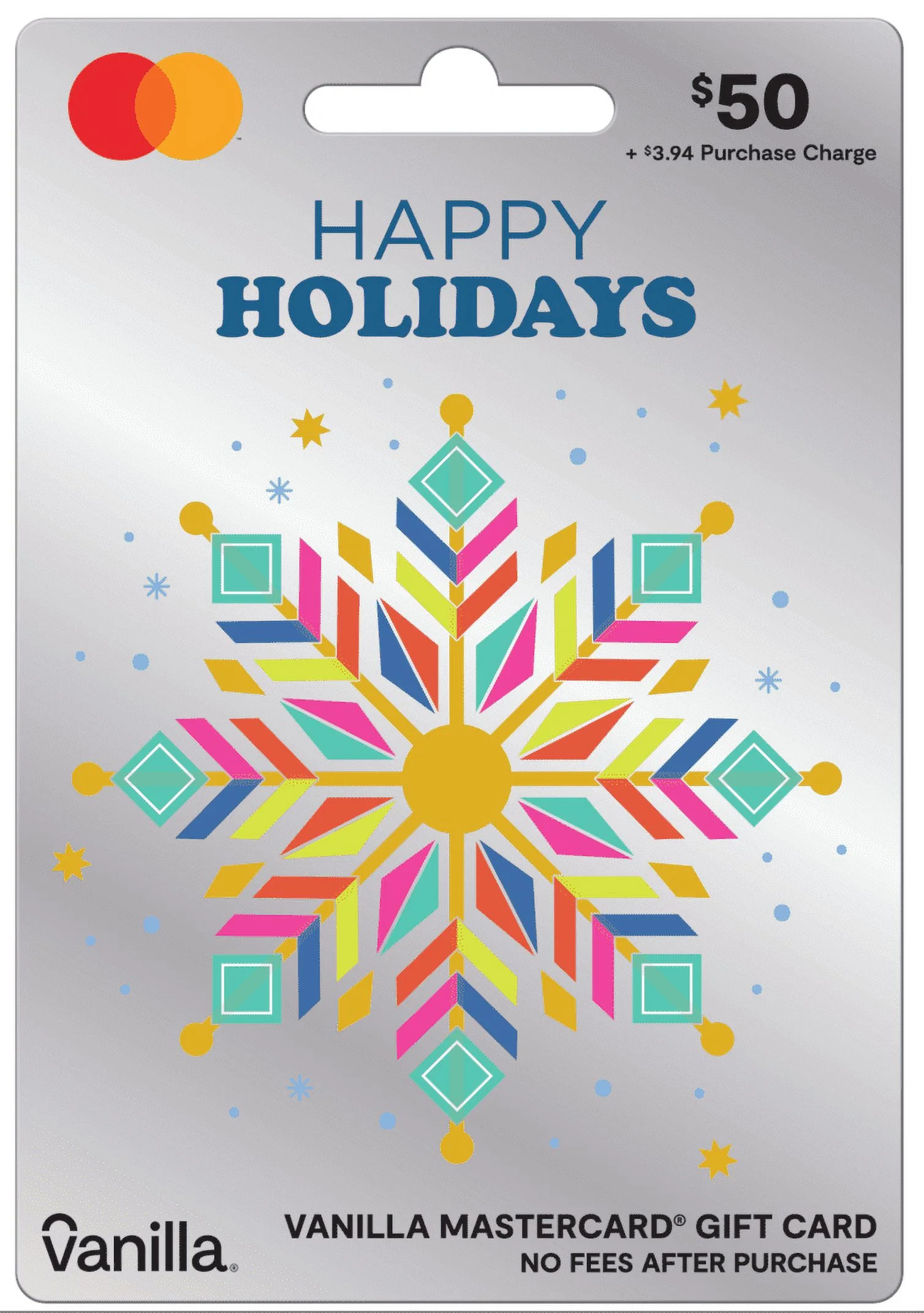 $50 Vanilla Mastercard Holiday Snowflake