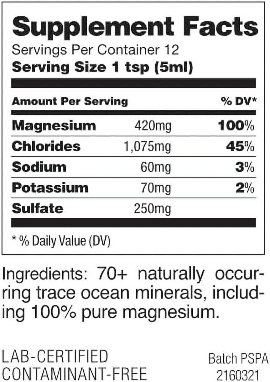 OmniBlue Ocean Minerals | 100 Percent Certified, Pure and Naturally Harvested Ocean Electrolytes as Naturally Occurring Macro & Trace Minerals | No Additives or Alterations 2 oz