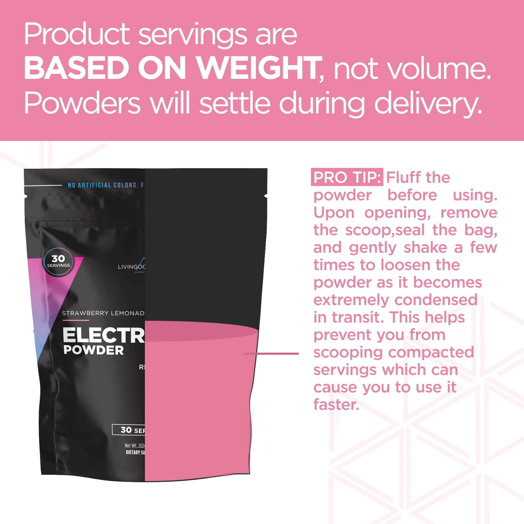 Livingood Daily Electrolyte Powder, Strawberry Lemonade - Sugar-Free Hydration Drink Mix