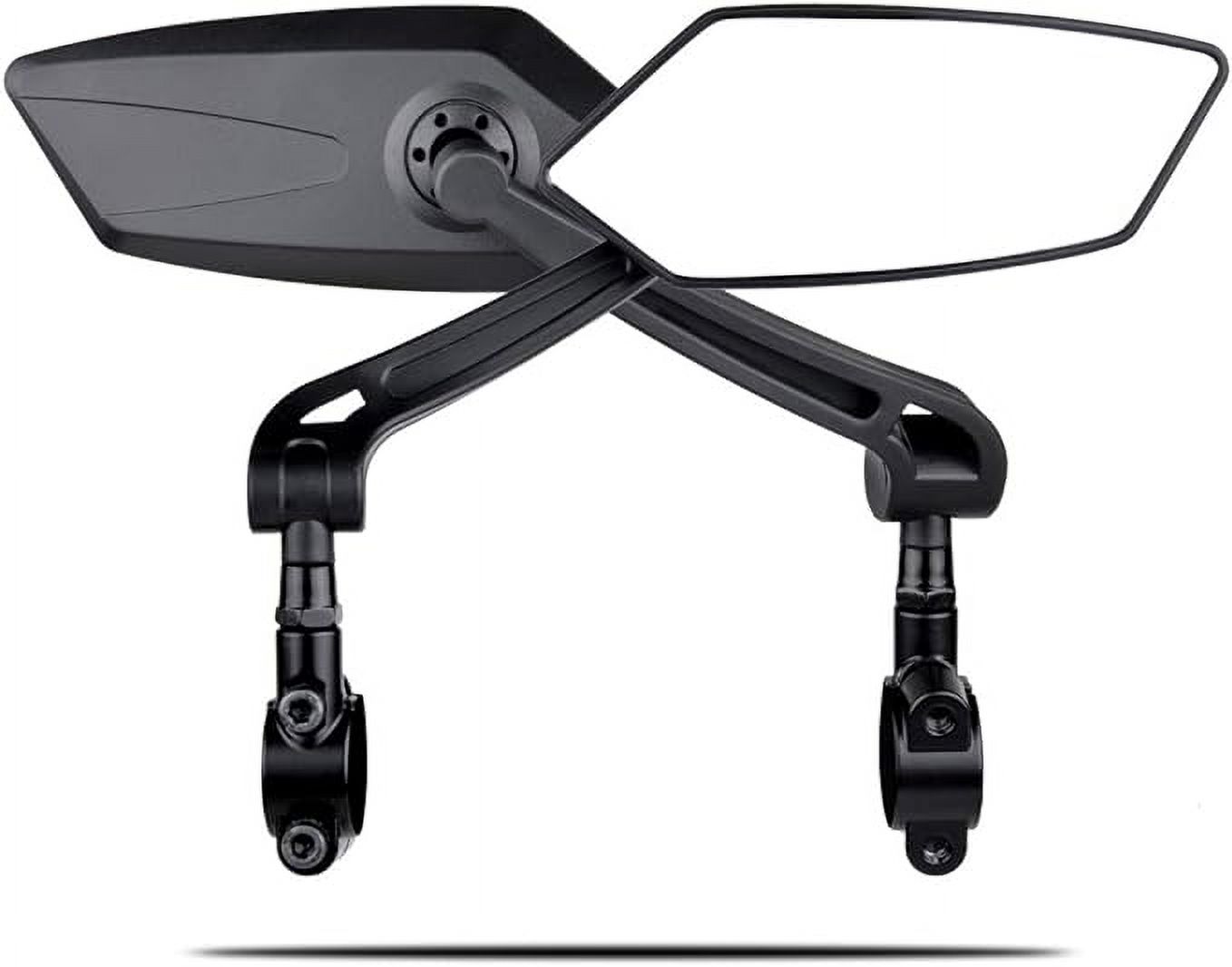 RBRL New bike mirror Blast-resistant Adjustable Bike Rearview Mirror with Large Lens,MTB Bicycle Mirrors for Handlebars (Left side)