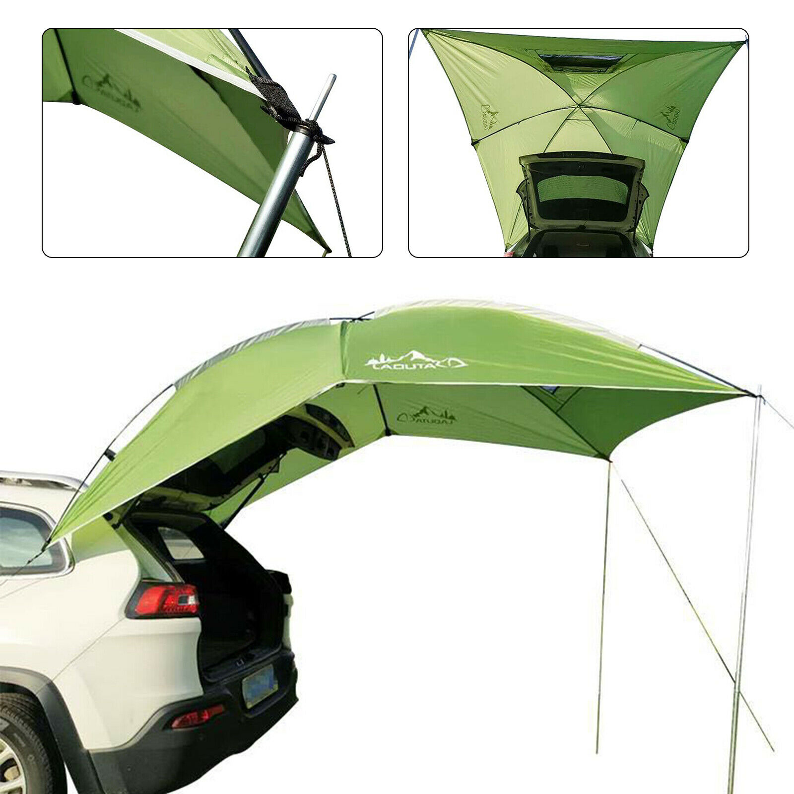 TFCFL 9.18*6.23ft Car Tailgate Tent Canopy Leak Proof SUV Awning,SUA Tents for Camping,Beach, Picnic, Swimming Pool