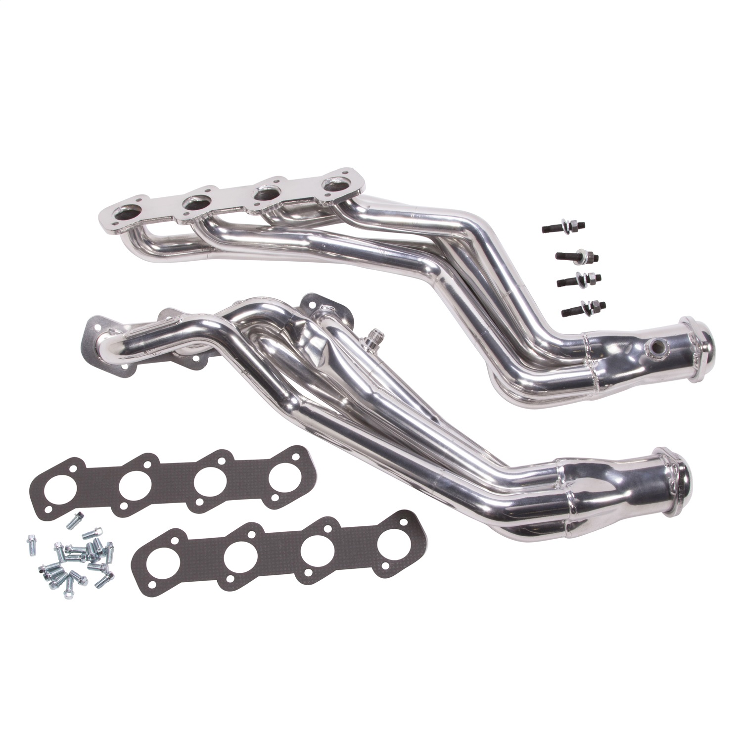 BBK Performance 15410 Long Tube Headers - 1-5/8 Tube - Polished Silver Ceramic Coated Fits select: 1996-2004 FORD MUSTANG