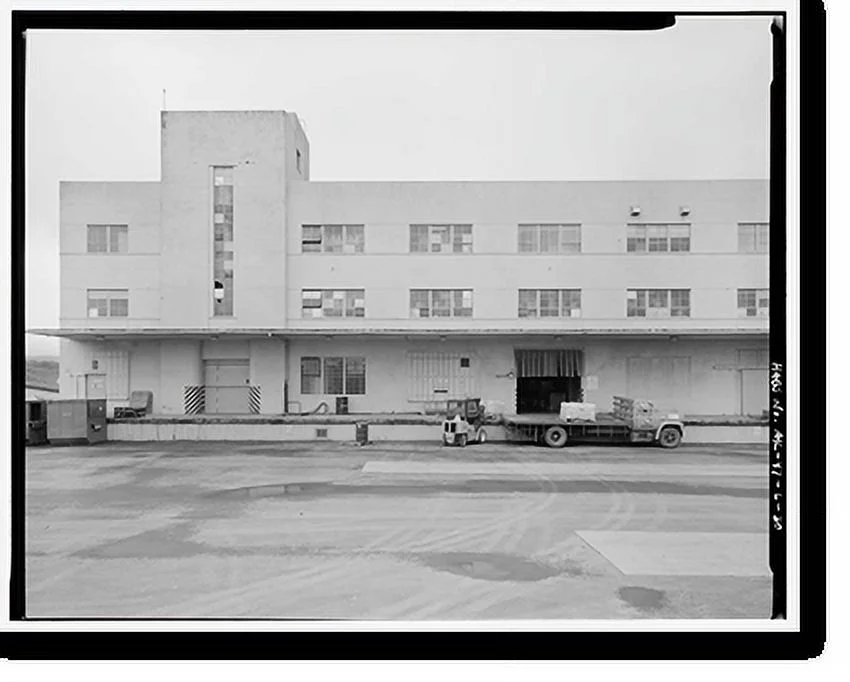 Historic Framed Print, Kodiak Naval Operating Base, General Storehouse, U.S. Coast Guard Station, Kodiak, Kodiak Island Borough, AK - 30, 17-7/8