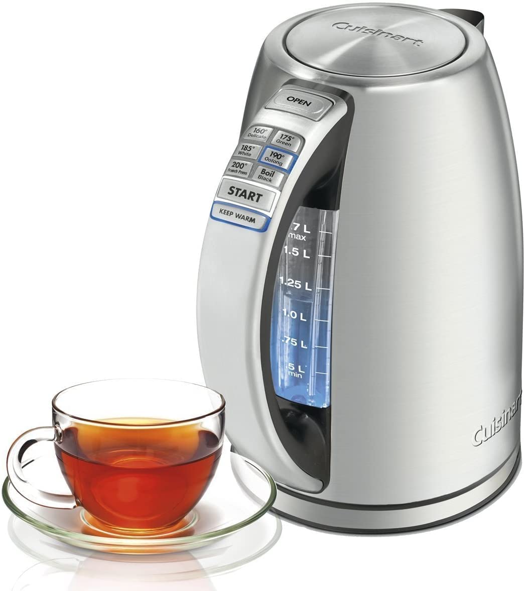 1.7-Liter Cordless Electric Kettle with 6 Preset Temperatures (White), CPK-17