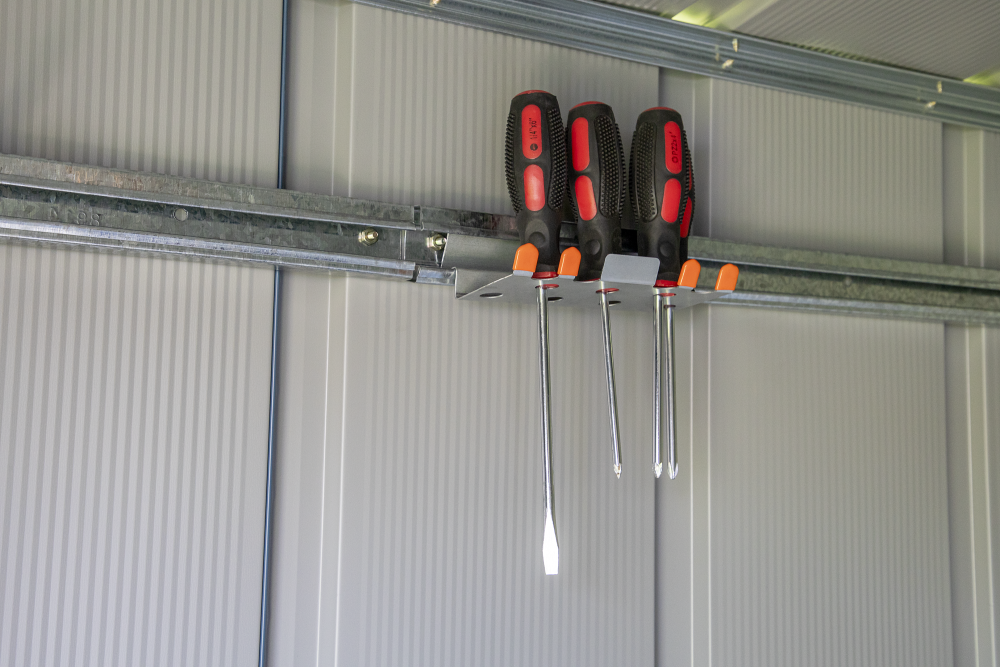 ARROW SHEDS TH100 Tool Hanging Kit, Steel, Gray, Unassembled