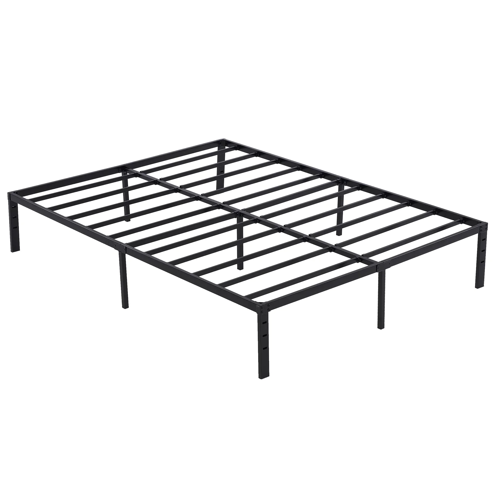 Roxona Simple Basic Iron Bed Frame Iron Bed 208.2*157.5*35.5cm Bed Height 14