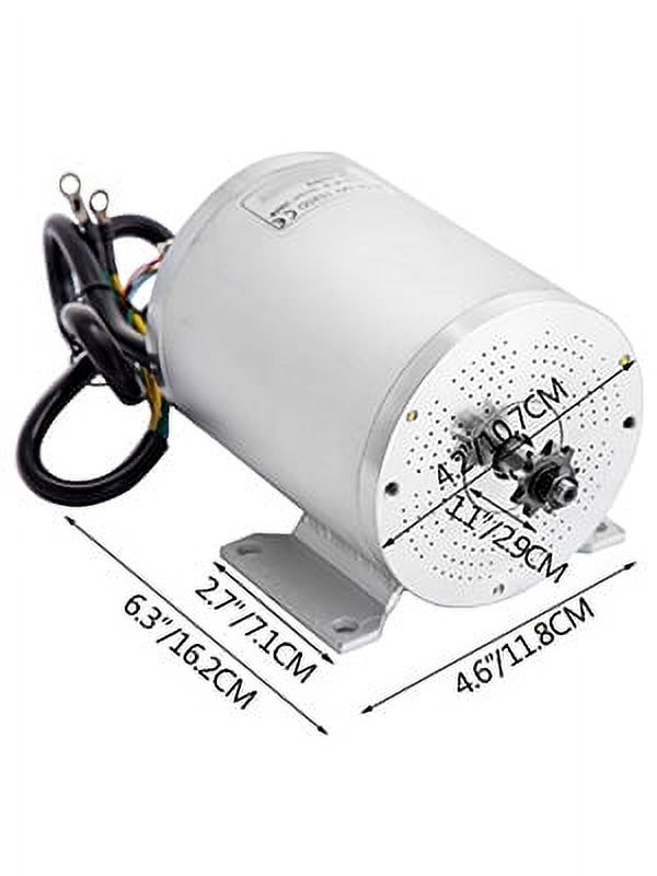 BENTISM 2000W 48V Brushless Motor Kit 42A 4300RPM High Speed Electric Scooter Motor with Mounting Bracket,Speed Controller Bicycle Motorcycle Mid Drive Motor