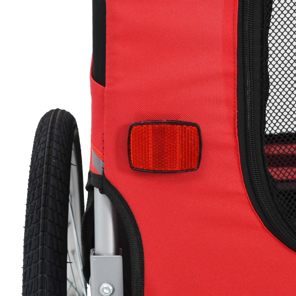Tomshine Dog Bike Trailer Red and Black