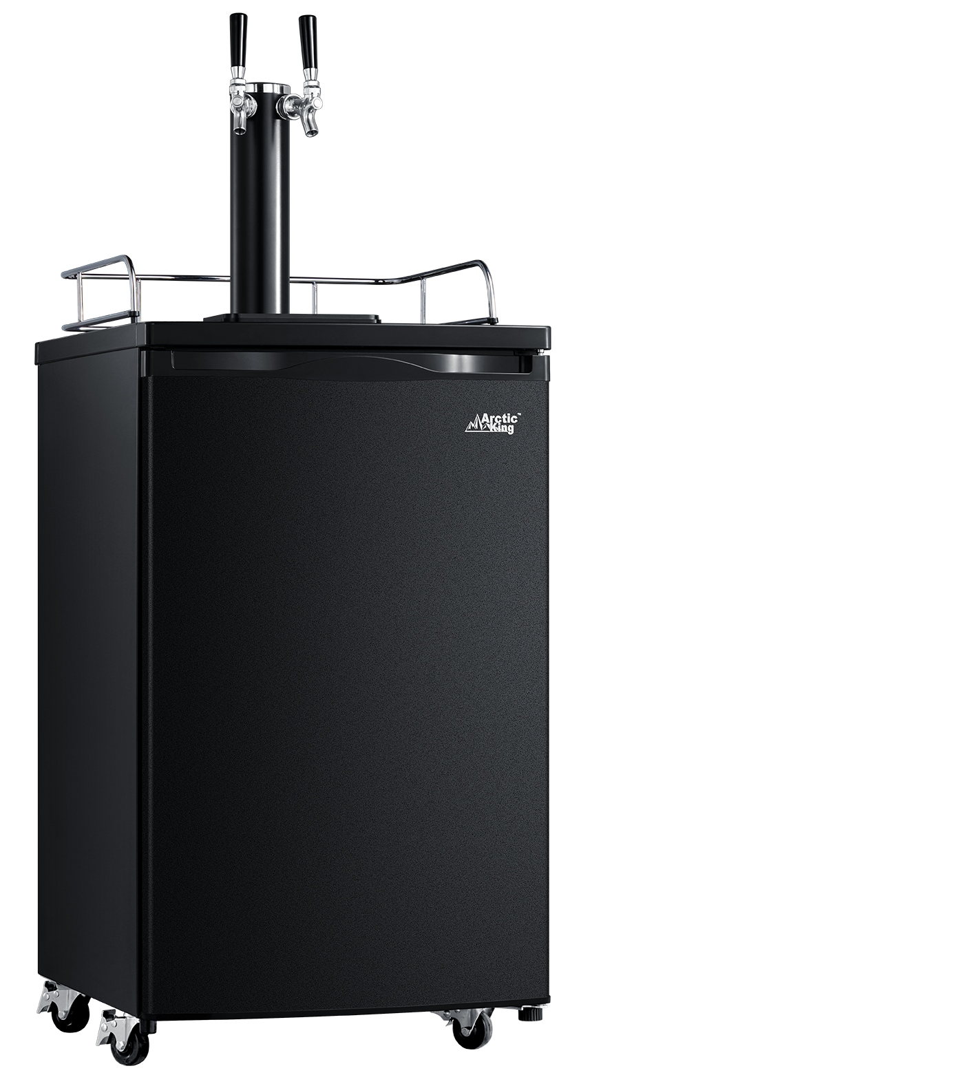 Arctic King Double-Tap Kegerator, 4.9 cu ft, Matte Black