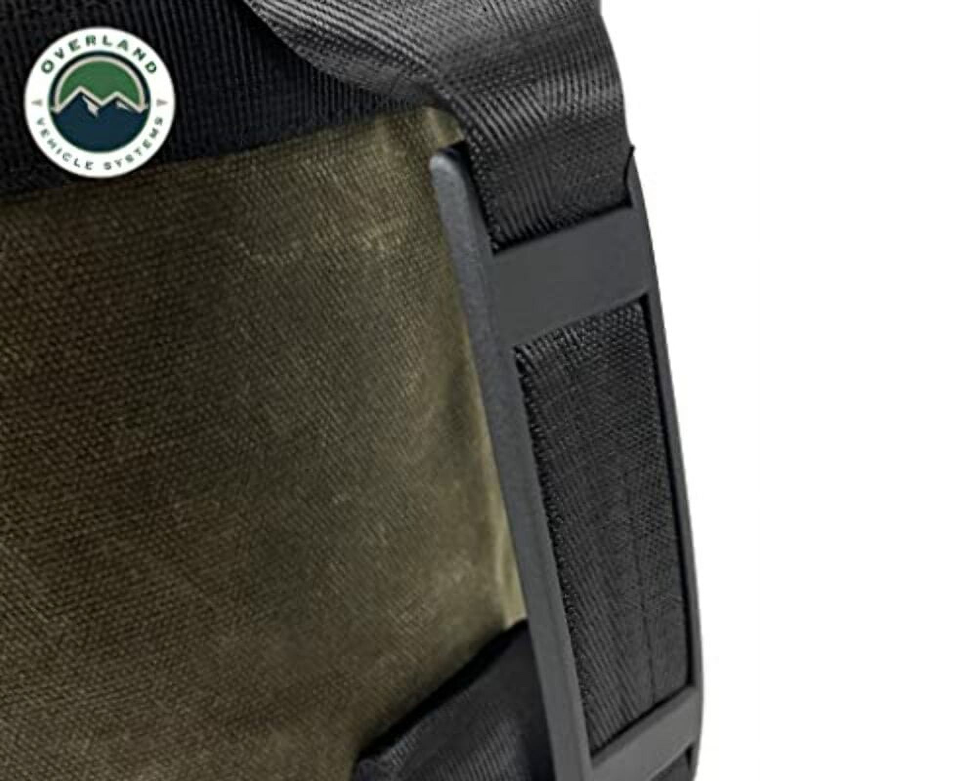 Overland Vehicle Systems Propane Bag with Handle and Straps - #16 Waxed Canvas