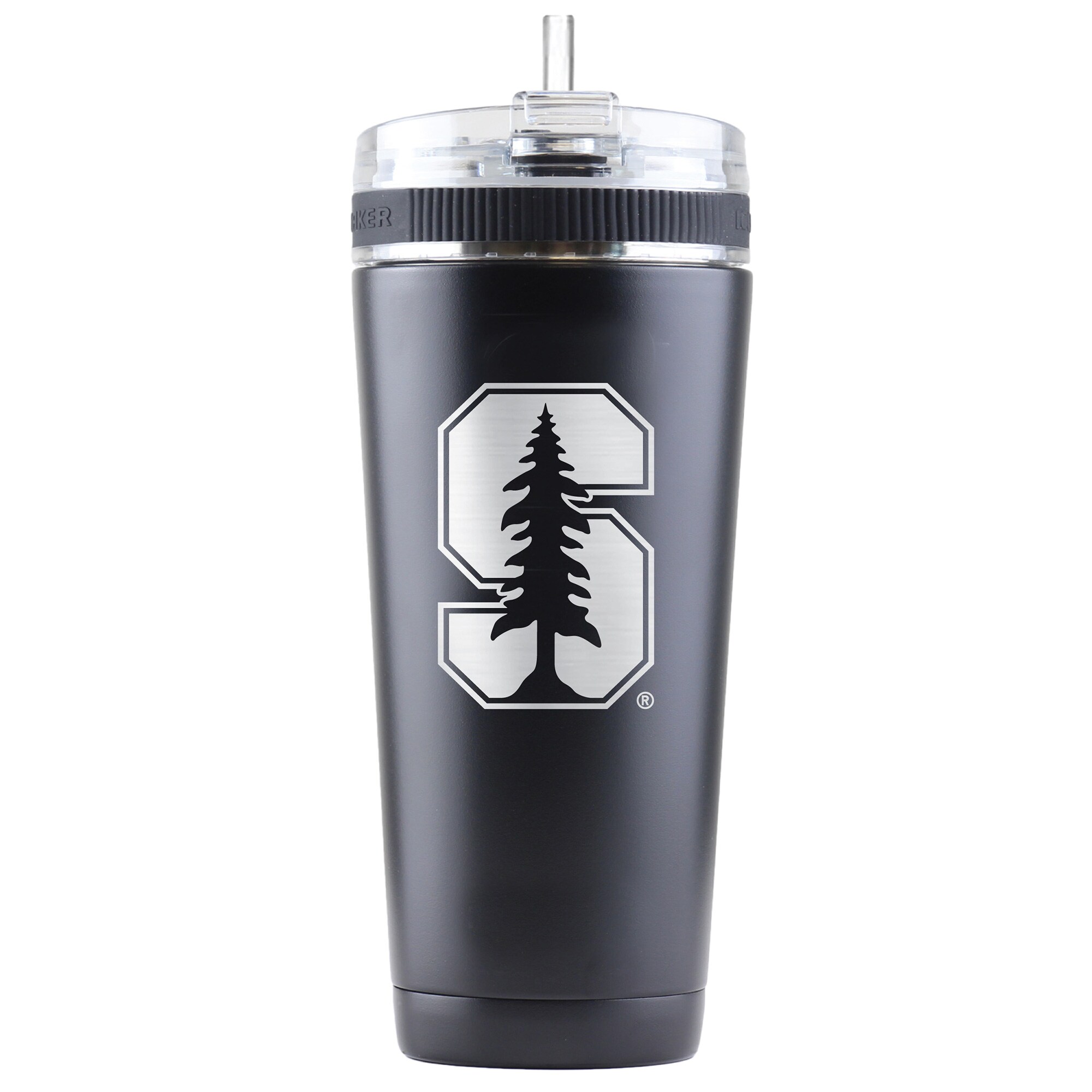Black Stanford Cardinal 26oz. Ice Shaker Flex Bottle