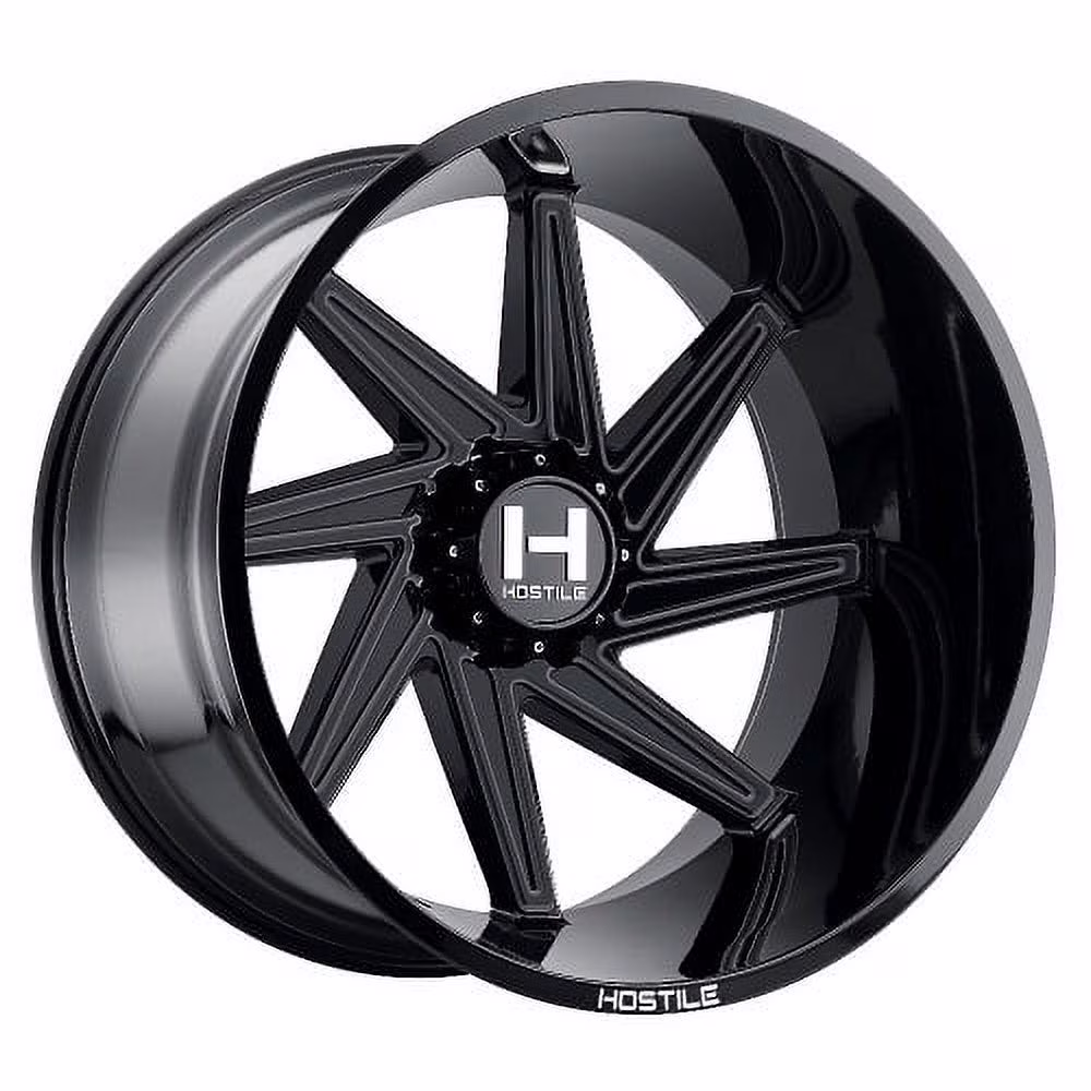 22x14 Hostile H119 DAGR Matte Black LEFT Wheel 8x170 (-76mm)
