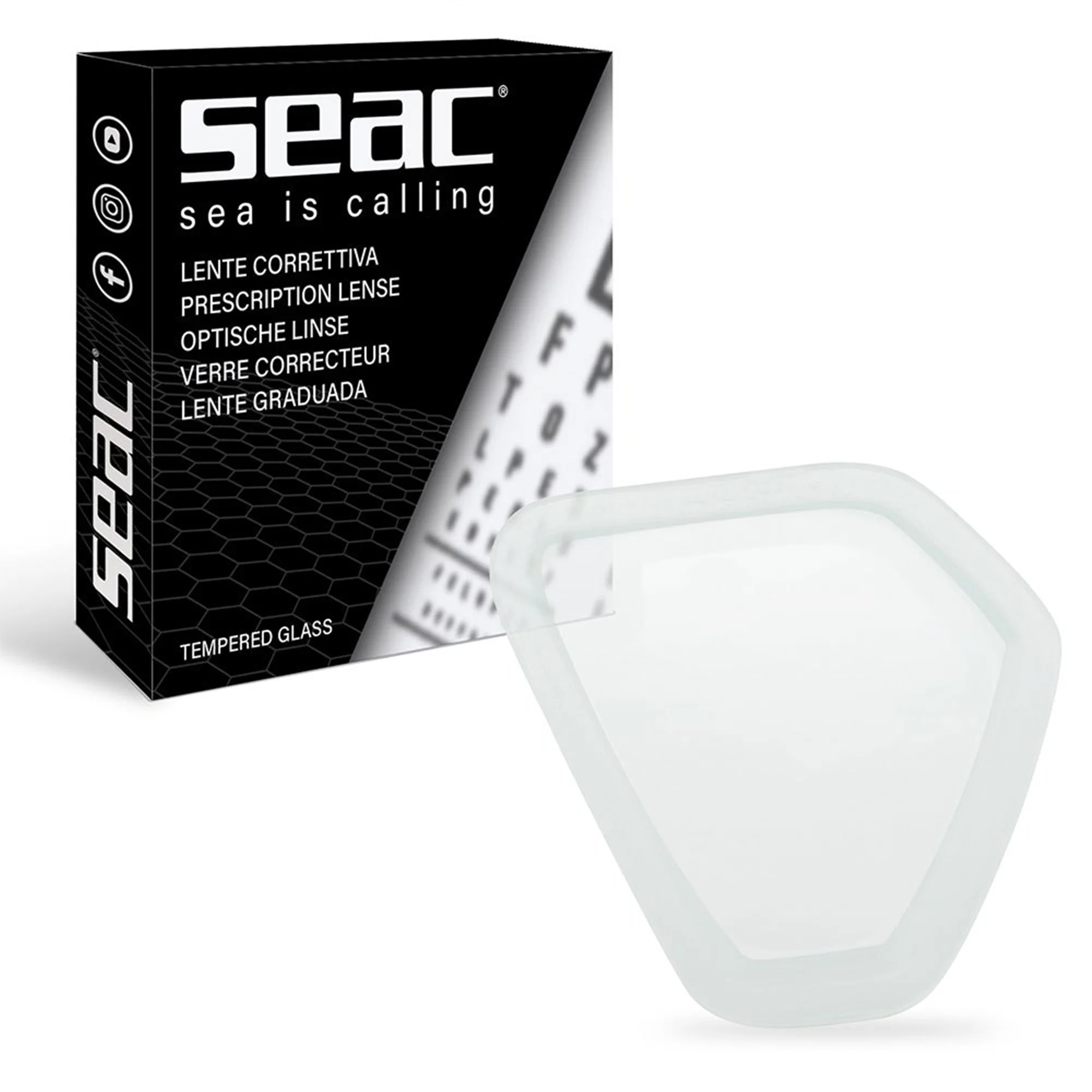 Seac Eagle Mask Optical Lens (Left, +3.0)