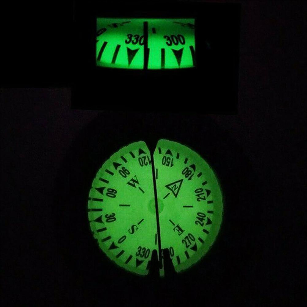 Occkic 164ft diving compass underwater cave camping compass with wrist strap diving watch, Black