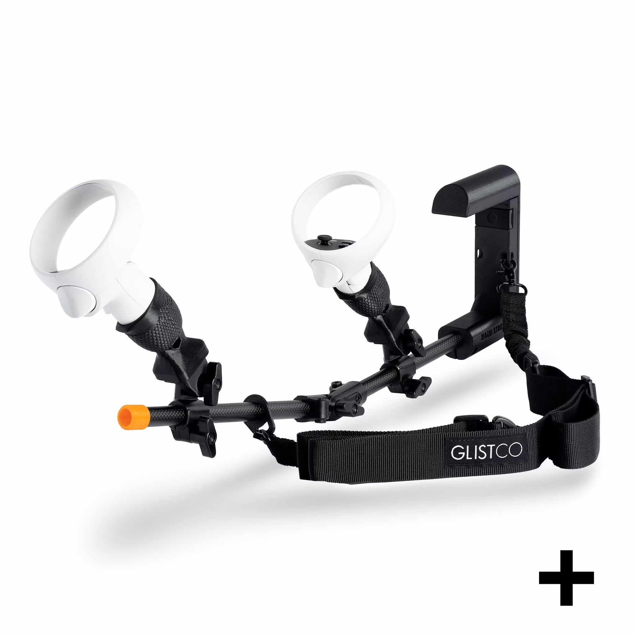 Magni Stock + - VR Accessory Carbon Fiber Controller Stock Rifle Adapter compatible with Quest,Quest 2,Quest Pro, Rift S, Black